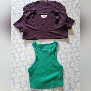Women's Size XXS/XS Purple and Green Tops